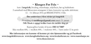 Annonse langeleik 2016